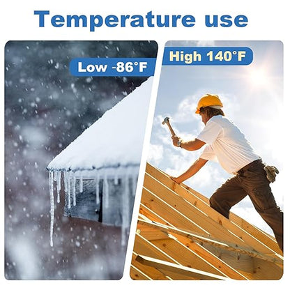 Vapor Barrier Tape, White Polyethylene Waterproof Seal & Seam Tape For Crawl Spaces, Moisture Barriers, Underlayment Seams, Metal Building Seams, Air Barrier, Insulation Repair & Plastic Liners