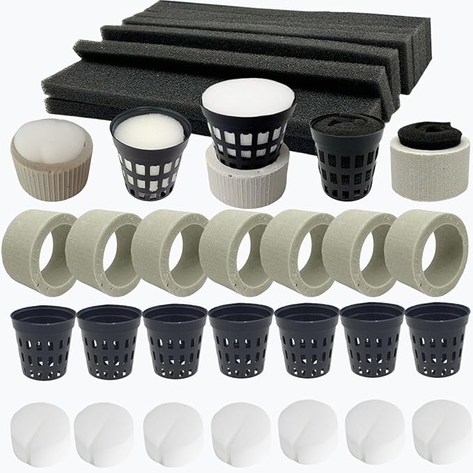 40 Pcs Aquatic Plants Fixed Rings Set, Anti-Floating Ceramic Aquarium-Plant Rings Plant Weights Pot, AquaticPlant Fixed Holder Aquarium-Landscape Decoration Fish Tank Accessories