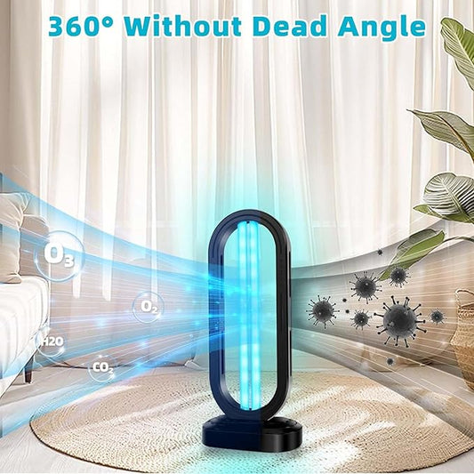 2025 New UV Light - Uv Lamp for Bedbugs, Uv Bed Bugs, UV Lamp with 4- Speed Timing and Remote Control (White)
