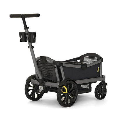 Veer Cruiser City | Premium Urban Wagon Stroller for Babies, Toddlers, and Kids | Traditional Stroller Push Steering | JPMA Certified | Lightweight and Collapsible | 2 Seater