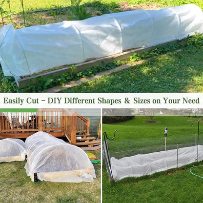 Plant Covers Freeze Protection, 5FT x 30FT 0.9oz Reusable Floating Row Cover Plant Blankets Frost Cloth for Clod Winter Frost Sun Pest Protection