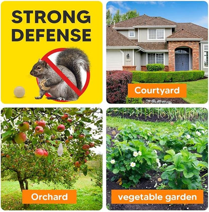 Squirrel Repellents 8Balls, Squirrel Repellent Outdoor, Mint Squirrel & Chipmunk Repellent, Peppermint Oil Repel Squirrel & Chipmunk in Gardens/Bird Feeders/Attic & Yard