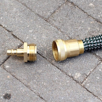 RV vent plug prevent freezing in winter helps drain water from water pipes, suitable for camping RVs, boats, garden hoses, water pipe Blow Out Plug brass quick connector (male)