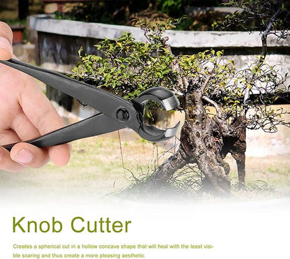 Bonsai Concave Cutter, Bonsai Tools Concave Cutter, 8.4 Inch Manganese Steel Alloy Sharp Blade Round Edge Knob Cutter, Gardening Concave Pruner(210mm / 8.27inch)(210mm)