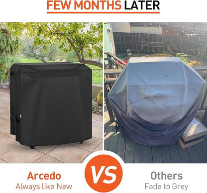 Arcedo Grill Cover Compatible with Traeger 33-Inch Flatrock Flat Top Gas Griddle, Heavy Duty Waterproof Outdoor BBQ Cover Full Length Weatherproof Grill Accessory BAC751