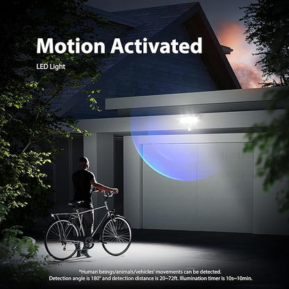 Onforu 75W LED Motion Sensor Outdoor Lights, Dusk to Dawn Flood Light Outdoor Motion Sensor, Hardwired Security Light Floodlights Outside 7500LM 6500K Daylight IP65 Waterproof (Gray)