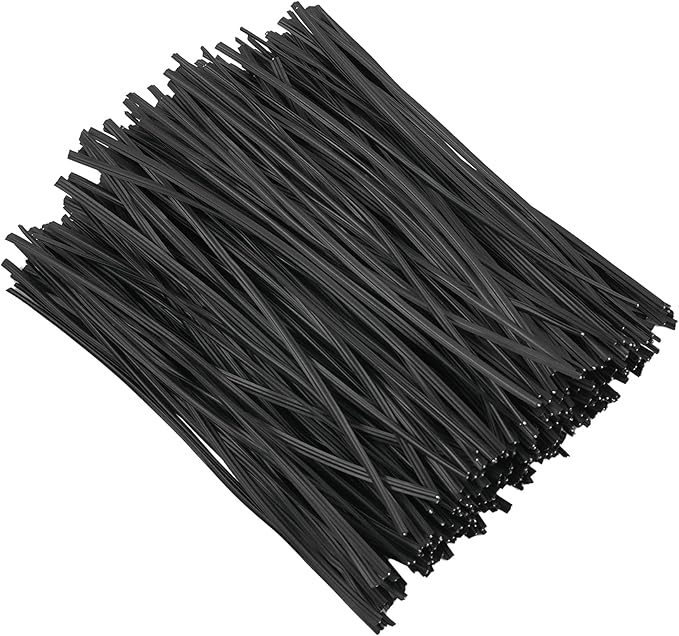 300 pcs 5 inches Black Plastic Twist Ties, Cable Ties, for Bags, Gardening Tools