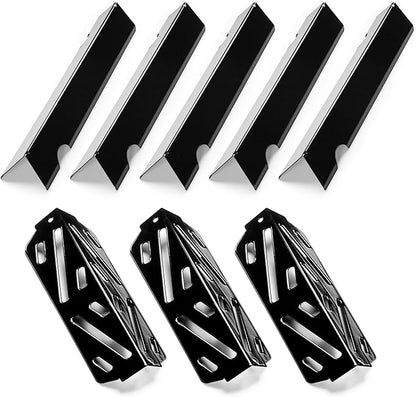 66040 Flavorizer Bars with Heat Deflector for Weber Genesis II 300 /LX 300 Series, Genesis II E-310 E-315 E-335 GS4 Flavor Bars Replacement Parts Genesis II 300 Series LX S-340 II S-310 II S-335