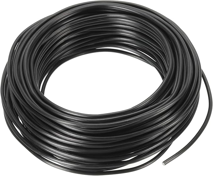 PATIKIL 2.5mm x 60ft Bonsai Training Wire,Floral Wire Stems Anodized Aluminum Tree Wire for Gardening Branch Fixing,Black