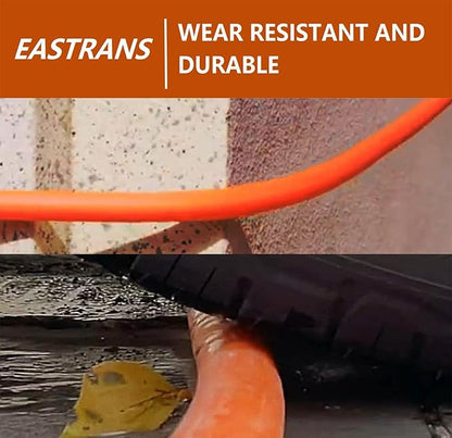 EASTRANS Short Garden Hose 5 ft x 5/8", Heavy Duty Orange Water Hose with 3/4" Solid Brass Connector, Flexible, Lightweight, Durable, Male to Female