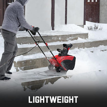 PowerSmart 18" Corded Snow Blower, Electric Snow Thrower with 15-Amp Motor, 2200 RPM, 30' Throwing Distance DB7517