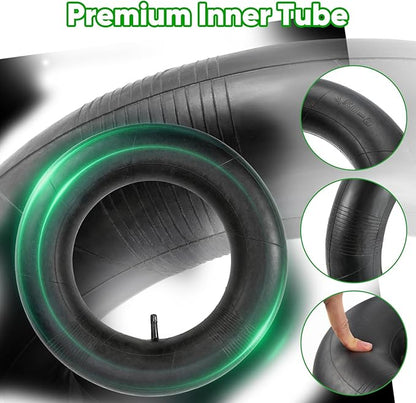 16x6.50-8 16x7.50-8 Inner Tubes, 2 Pack Heavy Duty Replacement Tire Inner Tubes with Straight Valve Stem for Wheelbarrow, Lawn Mower, Tiller, Tractor, Garden Cart, Golf Cart, Snow Throwers, etc