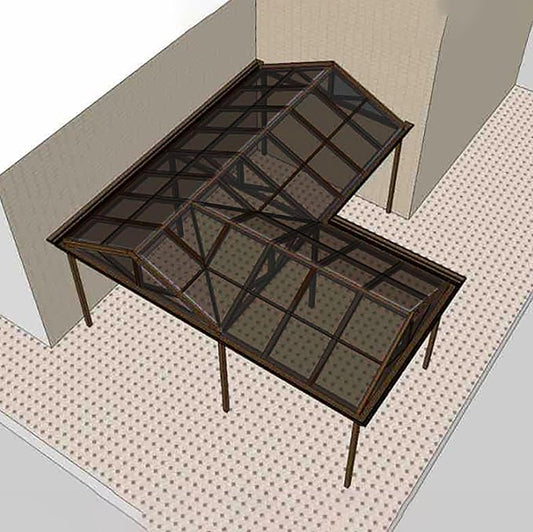 Greenhouse Panels Daylighting Roof Panels Transparent Greenhouse Panel Easy to Bend and Cut for Outdoor Gardens Greenhouses.(Brown,4x23ft)