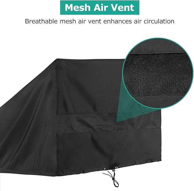 SunPatio Waterproof Outdoor Chaise Lounge Cover , 2 Pack Patio Lounge Chair Covers with Windproof Buckle Straps, UV & Rip & Fade Resistant, All Weather Protection, 80W x 30D x 26H inch, Black