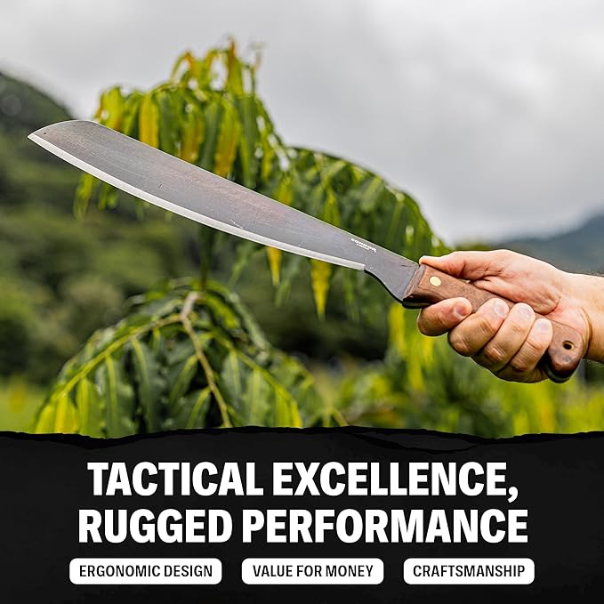 Condor Tool & Knife Tactical Machete with Walnut Handle