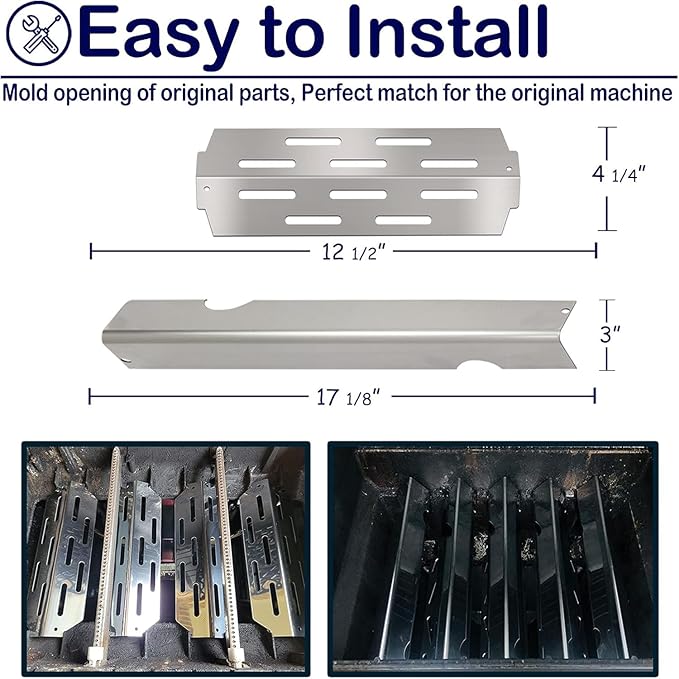 Genesis II Grill Parts for Weber Grill Grates Flavorizer Bars for Weber Genesis II GS4 Cooking Grates Heat Deflector Replacement Parts for Weber Genesis 2 E-310 E-315 S-335 Grill Accessories