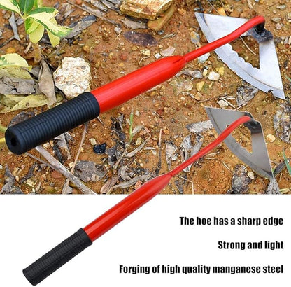 TOPINCN Garden Hoes Gardening Tool Hand Steel Hoe Garden Planting Hoe Portable Steel Gardening Hoe and Loosening Soil Tool Gardening Tool (2)