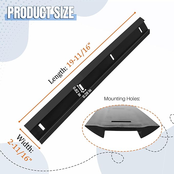 Snow Blower Scraper Bar 731-1033 for MTD Snow Throwers, Replacement Shave Plate 731-1033 Compatible with MTD 20-Inch and 21-Inch Snow Throwers, Upgrade Parts 706-14240, 731-0722, 731-0778, 731-0812
