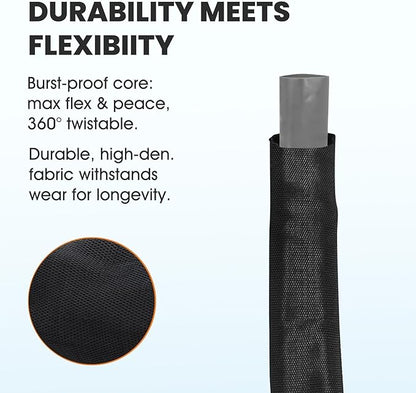 2025 Upgraded 50FT Non-Expanding Garden Hose, Lightweight, Flexible Ultra-Light Water Hose, Burst-Resistant, Lead-Free, Anti-Kink, High-Pressure