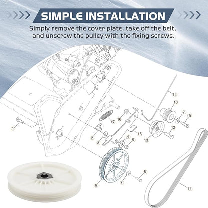 121-6624 Snow Blower Pulley Replacement for Toro Quick Clear/Power Clear 721 & CCR 6053 Snowthrower 38563,38568,38741,38742,38743,38744,38751,Power Clear 721 E Snowblower Parts