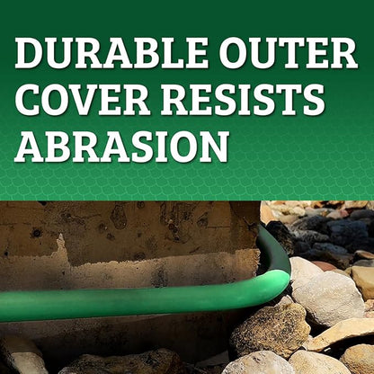 Flexzilla Colors SwivelGrip Garden Hose 5/8 in. x 100 ft., Lightweight All-Weather Water Hose, Durable and Flexible, Leak-Free Connections, Forest Green