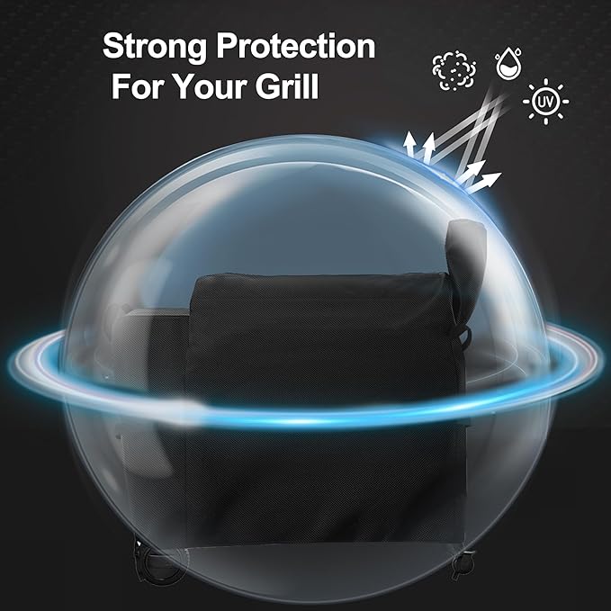 Grill Cover for Traeger Grills Pro 34/780 Series, Outdoor Heavy Duty Waterproof Griddle Cover BBQ Covers Rip-Proof Material Smoker Cover, UV and Fade Resistant Grill Cover(53" Lx 22" W x 47" H)