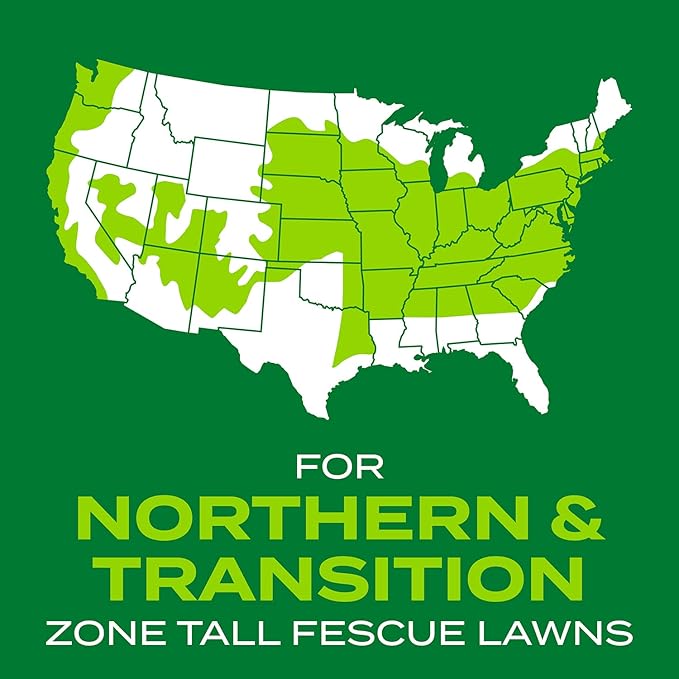 Scotts Turf Builder Rapid Grass Tall Fescue Mix, Combination Grass Seed and Fertilizer, Grows Green Grass in Just Weeks, 16 lbs.