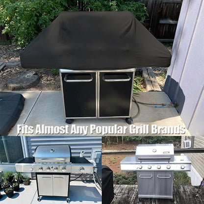 Short BBQ Grill Cover Lightweight Waterproof Outdoor Summer BBQ Gas Grill Covers 48 inches