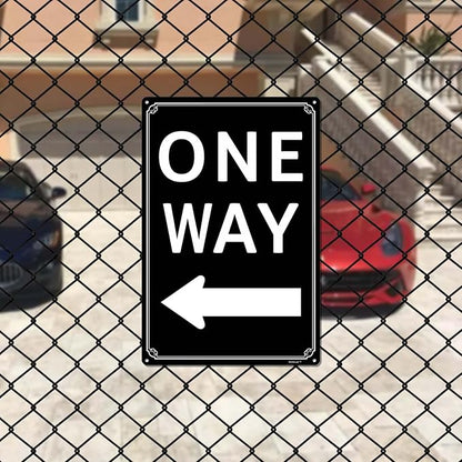 12x16" One Way" with Right Arrow - High-Intensity Aluminum Parking Lot Sign, Weatherproof & Fade-Resistant, Ideal for Outdoor & Indoor Use - Curbside Sign