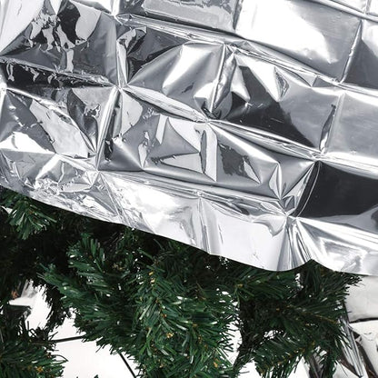 High Silver Reflective Mylar Film, Plant Reflective Film Mylar Sheet Greenhouse Covering Foil Sheets Increase Plant Growth for Outdoor Indoor Grow Room Farming Camping Reduce Uneven Heat