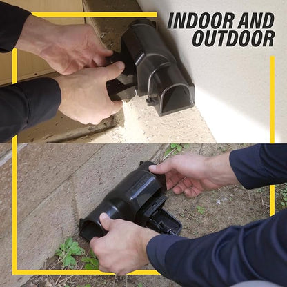 Rat and Chipmunk Traps. Prevents Accidental Triggering with Dual Tunneled Design. Covered Snap Traps for Humane Kill, Reusable, Pest Control for Rats, Indoor & Outdoor Use. 4 Pack