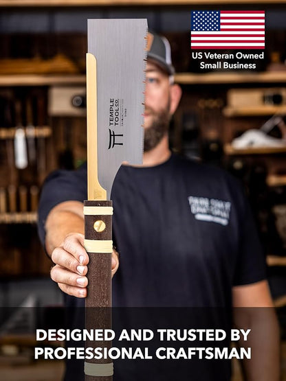 Japanese Pull Saw - Dozuki 6 for Ripcut and Crosscut - Hand Saw for Dovetails, Tenons, Fine Joinery - Dovetail saw - Temple Tool Co.