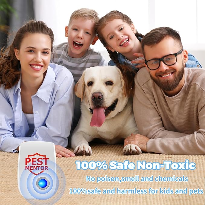 Ultrasonic Pest Repellent 10 Packs, Indoor Pest Control Repeller Plug in,Mouse Rodent Repellent for Ant Rodent Roach Mouse Mosquito Bugs Spider Insect Deterrent,3 Mode Switching