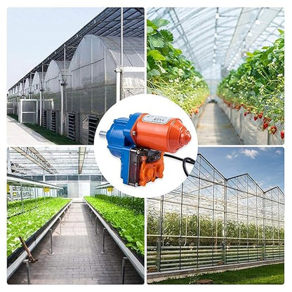 TBVECHI Greenhouse Roll Up Motor Electric Film Roll Up Motor Kit 24V 100W Motor Electric Greenhouse Frame Shed Roll-up Motor Automatic Venting Solution