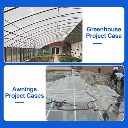 Greenhouse Panels Daylighting Roof Panels Transparent Greenhouse Panel Easy to Bend and Cut for Outdoor Gardens Greenhouses.(Transparent,6x29.5ft)