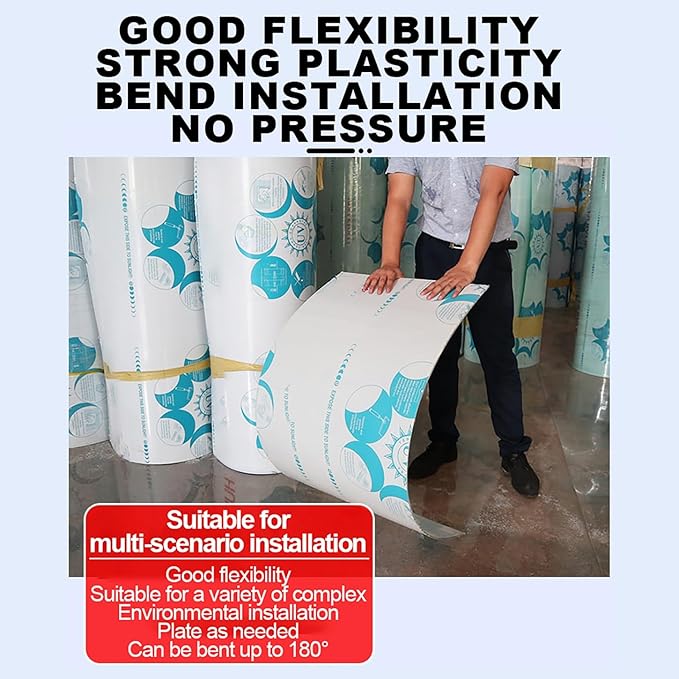 Daylighting Roof Panels Outdoor Sunshade Canopy Panels Greenhouse Panels Not Easy to Deform Easy to Assemble for Outdoor Shed Panels.(Milky White,4x26.2ft)