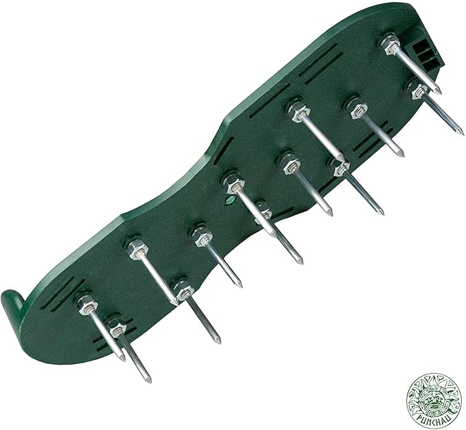 Lawn Aerator Shoes w/Metal Buckles and 3 Straps - Heavy Duty Spiked Sandals for Aerating Your Lawn or Yard