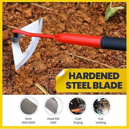TOPINCN Garden Hoes Gardening Tool Hand Steel Hoe Garden Planting Hoe Portable Steel Gardening Hoe and Loosening Soil Tool Gardening Tool (2)