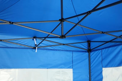 COBIZI 10x10 Pop Up Canopy Without Sidewall,Heavy Duty Canopy UPF 50+ All Season Wind Waterproof Commercial Outdoor Wedding Party Tents for Parties Canopy Gazebo with Carry Bag(10 x 10 ft White)