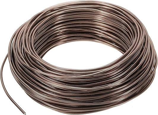 PATIKIL 2mm x 95ft Bonsai Training Wire,Floral Wire Stems Anodized Aluminum Tree Wire for Gardening Branch Fixing,Brown