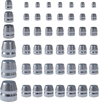 42 PCS Round Axe Handle Wedge Safety Handle Metal Wedge Hammer Handle Wedges Steel Wedge Kit for Axe Hammer Sledge (0.31/0.39/0.47/0.55/0.63/0.71 Inch)