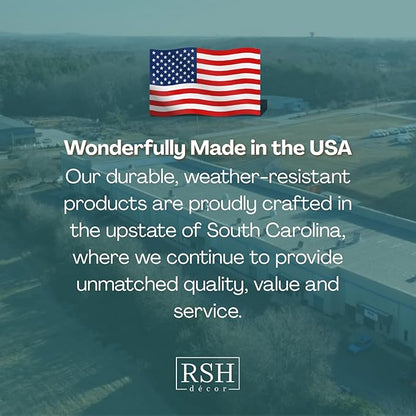 RSH DECOR: 6-Pack Pillow Set | All-Weather Spun Fabric | Water & Fade-Resistant | 17" Square, 20" x 12" Lumbar, 20" x 6" Neck Roll | Outdoor Pillows for Patio Furniture | Gregoire Fresco