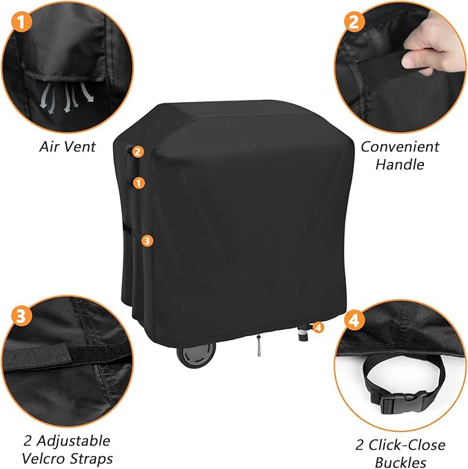 Grill Cover for Char Broil Bistro Pro Electric Grill Griddle, Waterproof Outdoor BBQ Griddle Cover for Charbroil Model 25302146