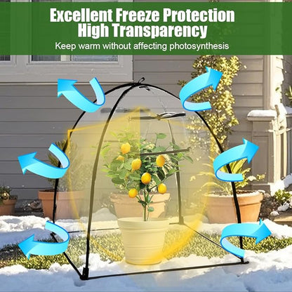 Plant Covers Freeze Protection, Outdoor Garden Frost Cover, Plant Covers from Animals, garden cloches for plants, Reusable Shrub Small Greenhouse, Potted Fruit Pest Protector Large(Transparent,2-Pack)