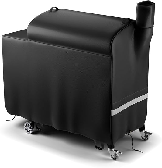 Grill Cover for recteq Flagship 1100, RT-1250, RT-700 & RT-680 | Heavy Duty Waterproof & Windproof | 600D Oxford Fabric with Reflective Strips 56x30x47 Inches