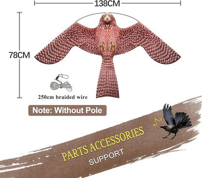 Bird Hawk Flying Kite Without Pole for Crops Farm Protector Bird Scarer Flying Kites -Style A Kite Without Pole