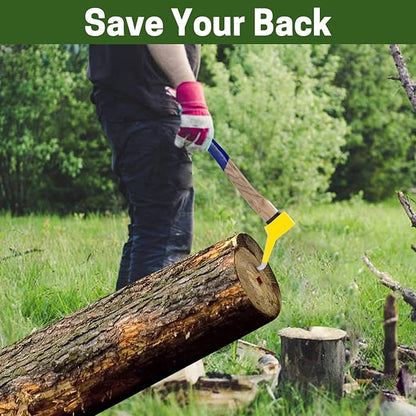 Pickaroon Logging Tool, Hookaroon, Log Roller Tool, Hookaroon for Dragging and Stacking Firewood, Sharp Pick Tool for Logs