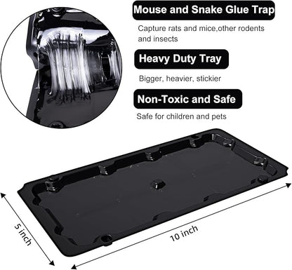 8 Pack Sticky Mouse Trap Rat Traps Indoor, Peanut Taste Pheromone Mouse Traps Indoor for Home, Glue Sticky Traps for Mice and Rats, Snake(Large Size)