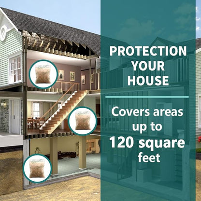 Pest Control Pouches, Rodent Repellent Repel Mice, Mouse, Rats, Ants, Roaches, Spiders, Moths & Other Pest, Mouse Rat Repellent Safe for Kids & Pets, Mice Repellent 12P