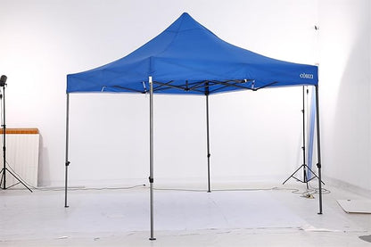 COBIZI 10x10 Pop Up Canopy Without Sidewall,Heavy Duty Canopy UPF 50+ All Season Wind Waterproof Commercial Outdoor Wedding Party Tents for Parties Canopy Gazebo with Carry Bag(10 x 10 ft White)